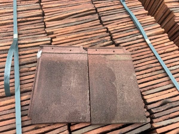 Reclaimed Flat Red Clay Roof Tiles – Weathered Finish for Restoration Projects