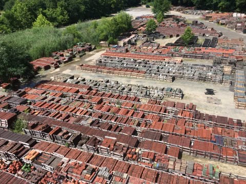 Reclaimed tile yard view 1