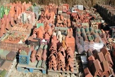 Reclaimed tile yard view 2